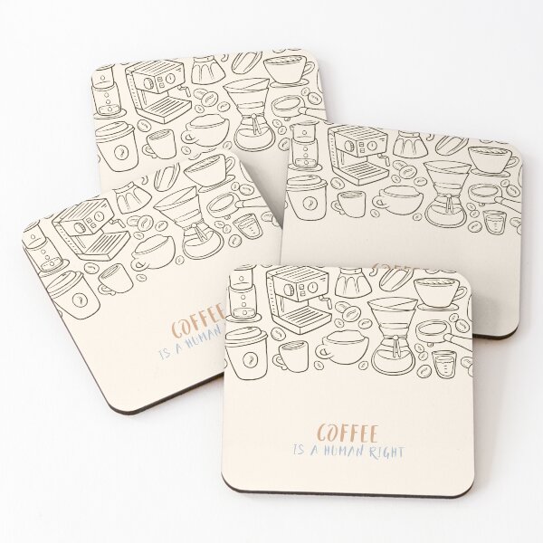 Item preview, Coffee Is A Human Right designed and sold by JAFEart.