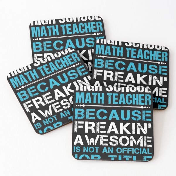 Item preview, High School Math Teacher T Shirt - Freaking Awesome Job Gift Item Tee designed and sold by oetate4774.