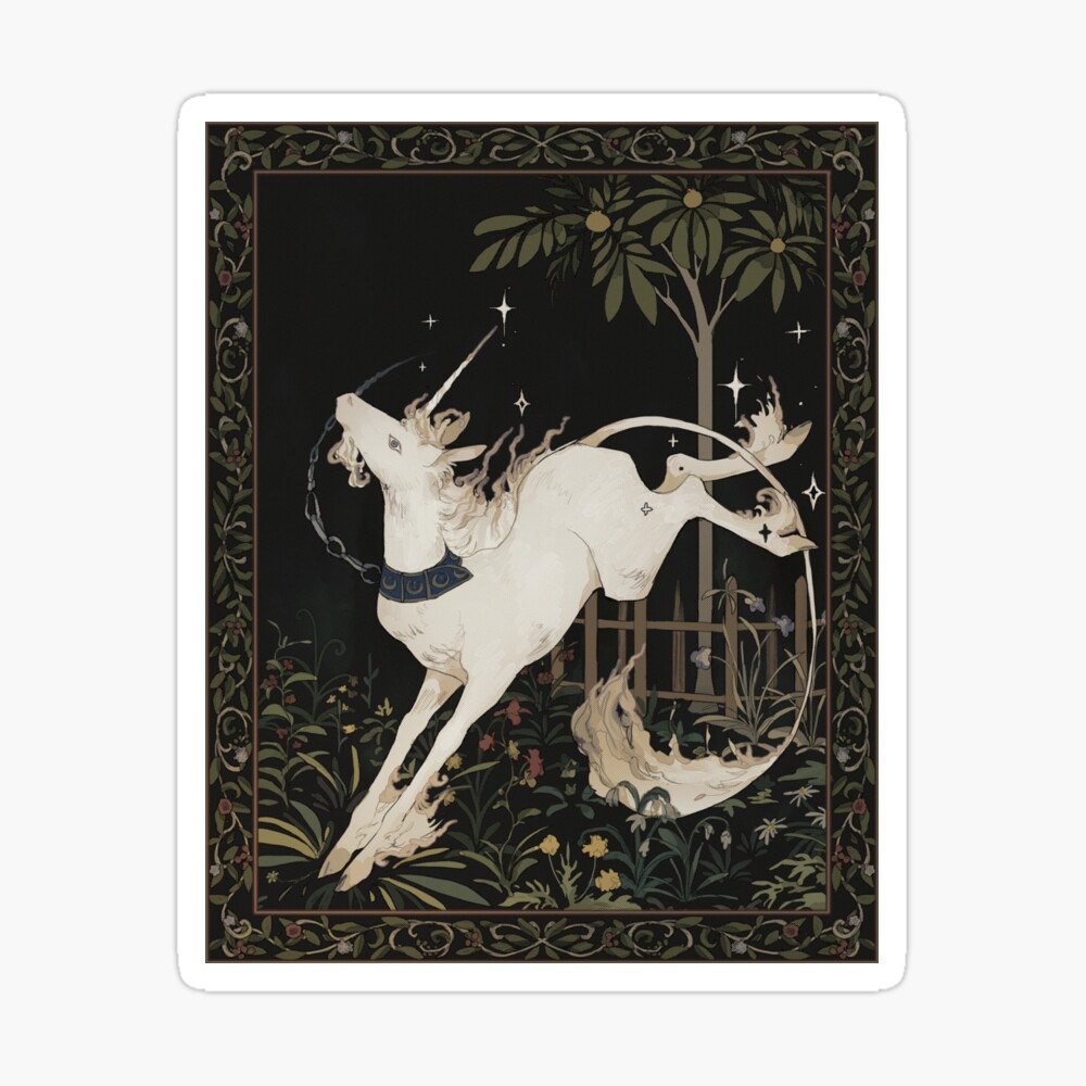 The unicorn discount in captivity print