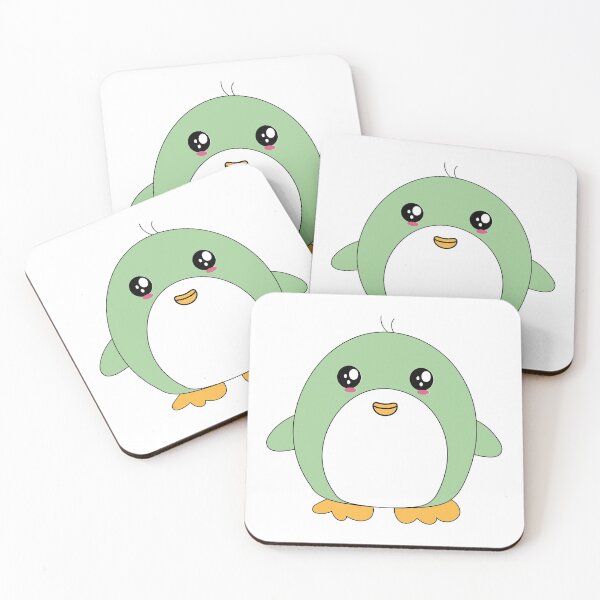 Item preview, Cute Green Penguin Kawaii designed and sold by istoriadesign.