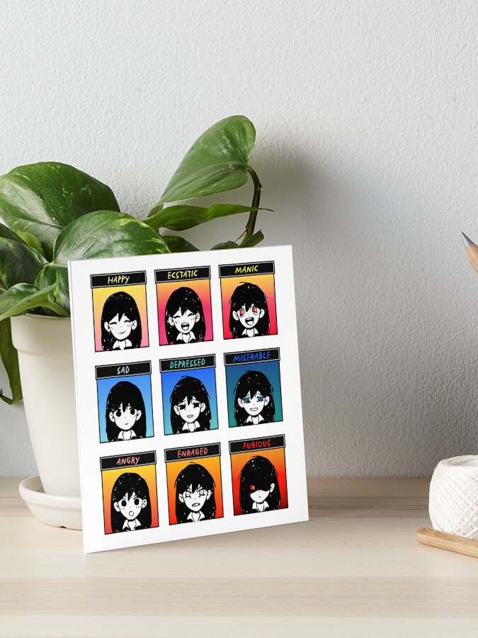 Omori Emotion Chart Art Prints for Sale