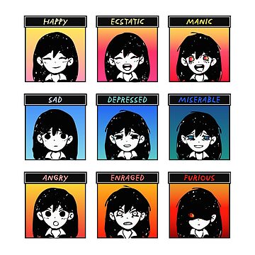 Mari's Emotion Chart from OMORI | Sticker