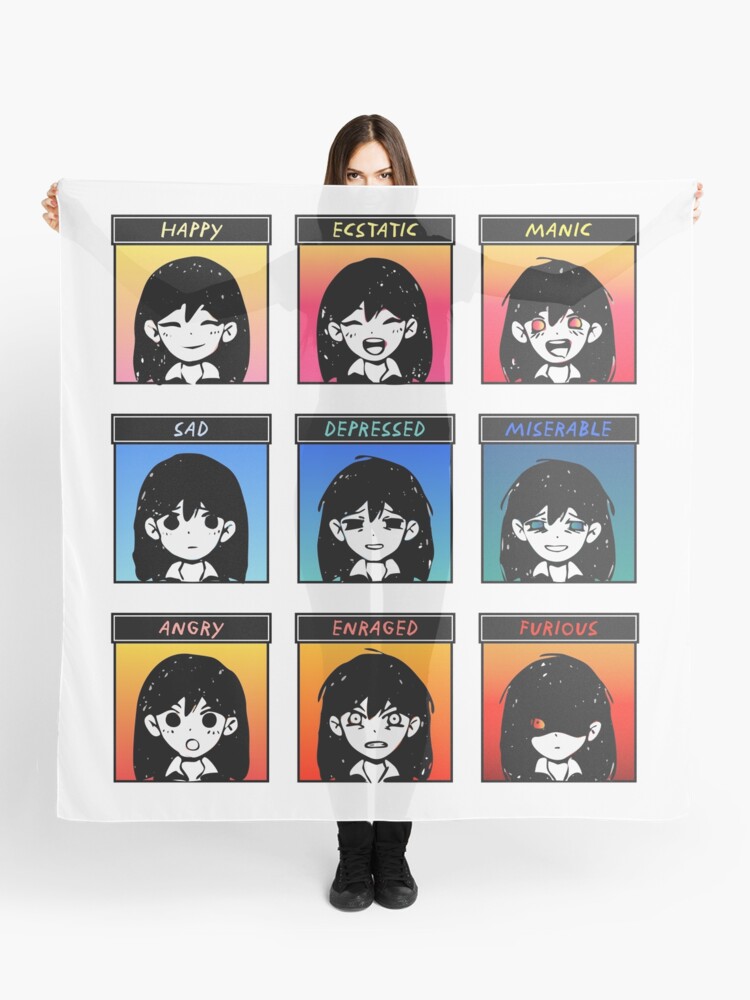 Mari's Emotion Chart from OMORI Scarf for Sale by Kelso Lineus