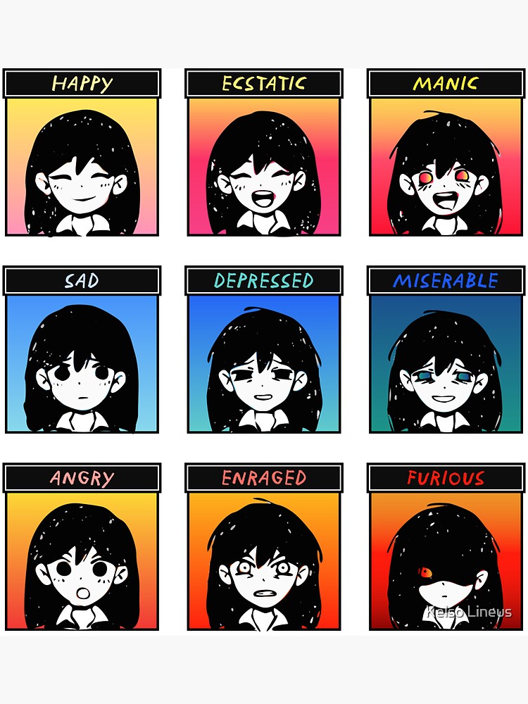 Mari's Emotion Chart from OMORI | Sticker