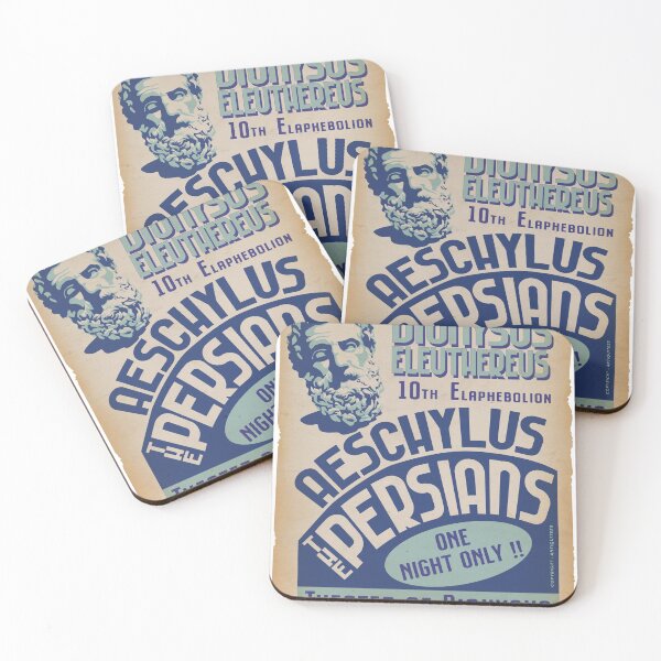 Item preview, Aeschylus THE PERSIANS Premiere Poster, 472 BC designed and sold by ANTIQUITees.