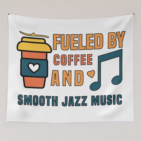 Item preview, fueled by coffee and smooth jazz music designed and sold by Shorim.