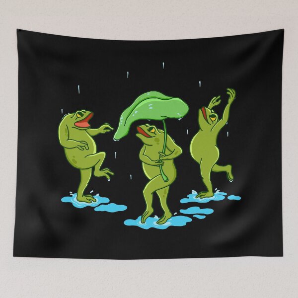 Item preview, Frogs in the Rain designed and sold by Kimprut.