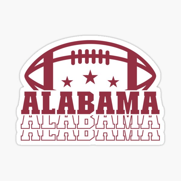 Alabama Football Sticker For Sale By Cozygraphicshop Redbubble