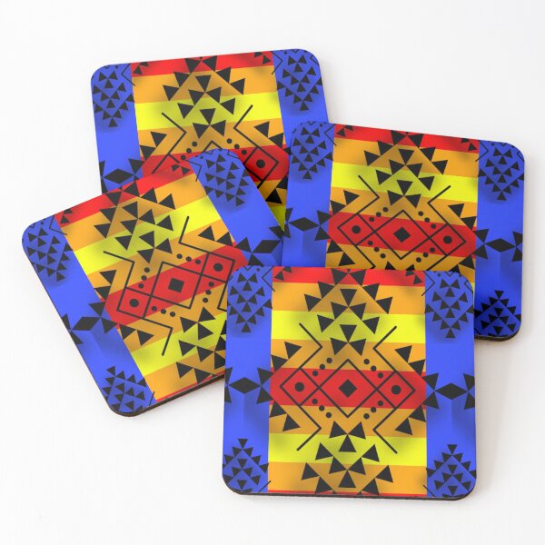 Item preview, Black / Blue Geometric Native Print designed and sold by JMWCD.