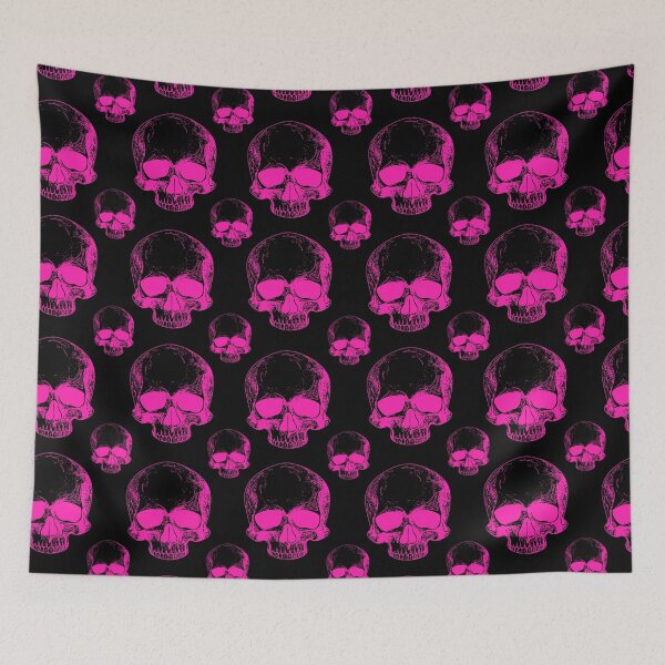 Item preview, Hot Pink Skulls Skulls Skulls designed and sold by BubbleCrumbs.
