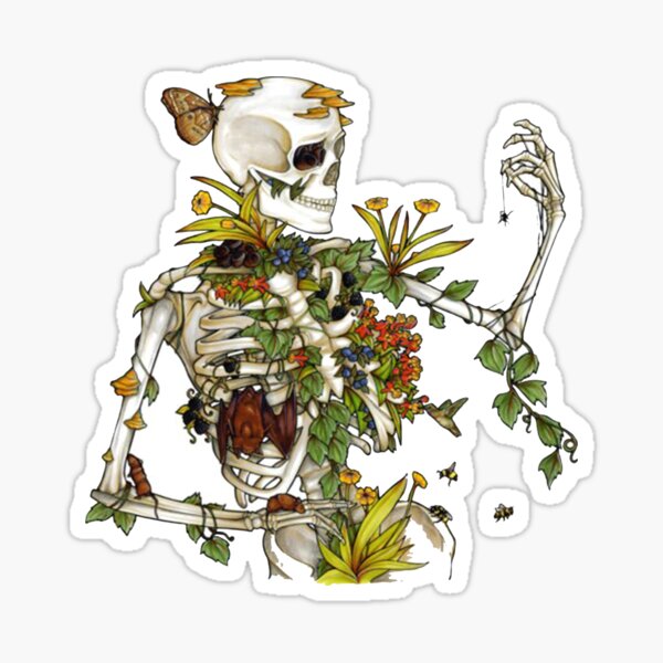 Bones and Botany Sticker Sticker