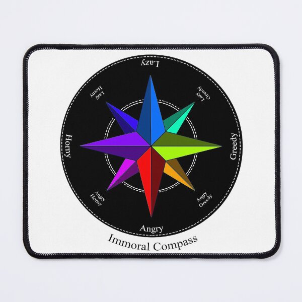 Item preview, Immoral Compass designed and sold by LordPentecost.