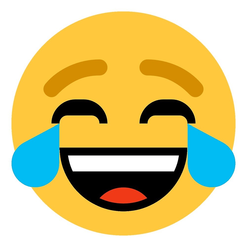 "Laughing Face Emoji" by 7XLXRD Redbubble