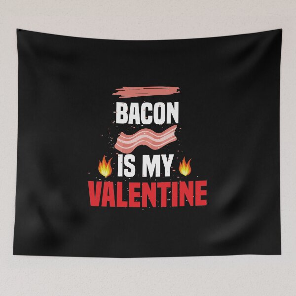Item preview, Bacon is My Valentine, Funny Bacon Lover,  valentine gift idea designed and sold by ZarevioDesign.