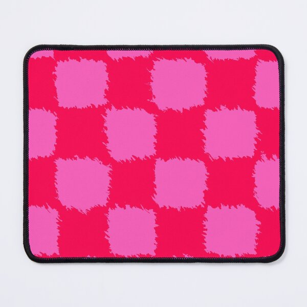 Item preview, Furry Pink and red Checkered Pattern designed and sold by EmmiLooArt.