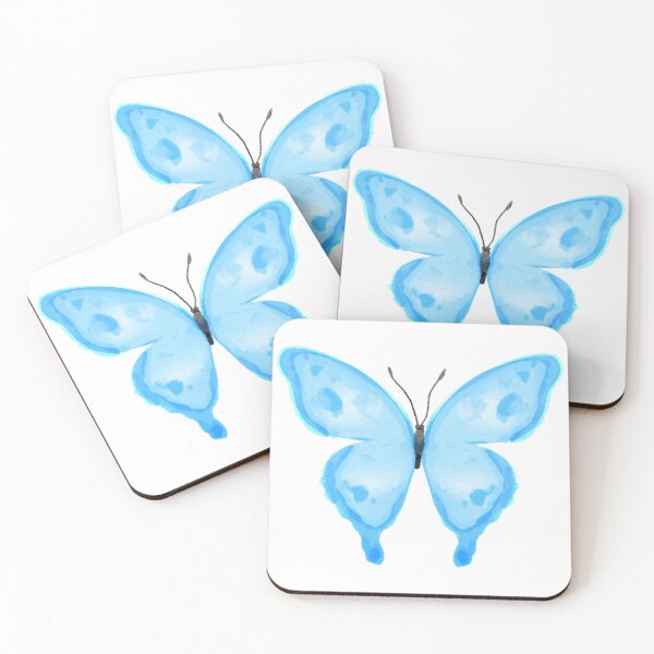 Item preview, Blue Watercolor Butterfly Illustration designed and sold by ChriseryMerch.
