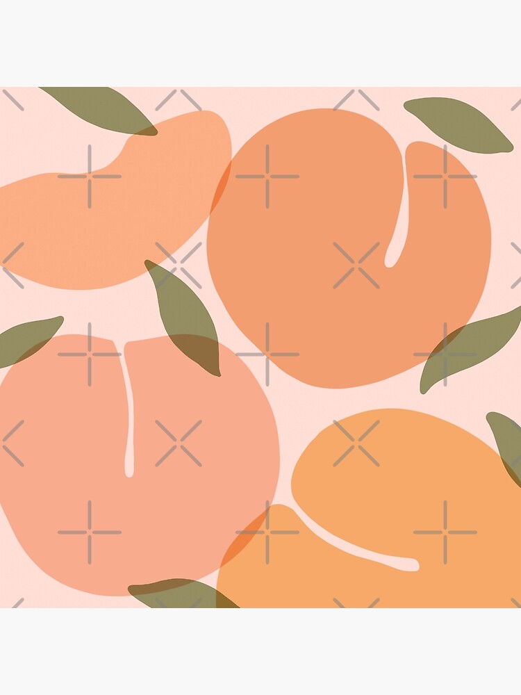 "Cute Peaches Pattern Peach Pastel" Poster for Sale by trajeado14