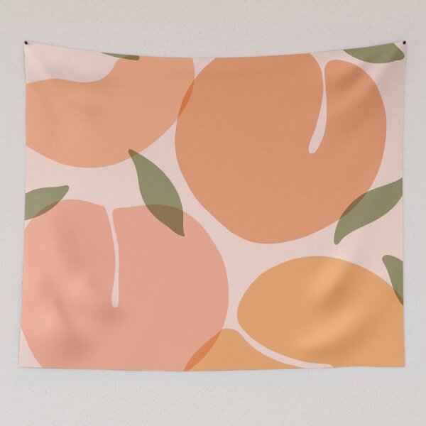 Item preview, Cute Peaches Pattern Peach Pastel designed and sold by trajeado14.