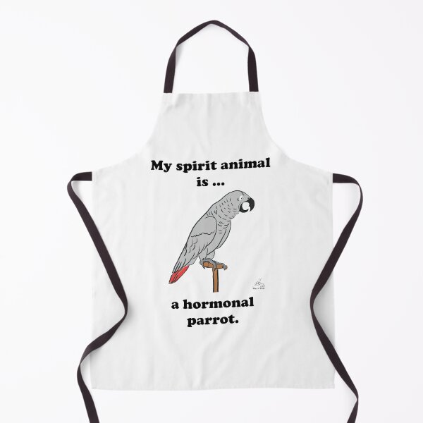 Item preview, My Spirit Animal is a Hormonal Parrot African Grey Man designed and sold by Laughing Parrot Studio.