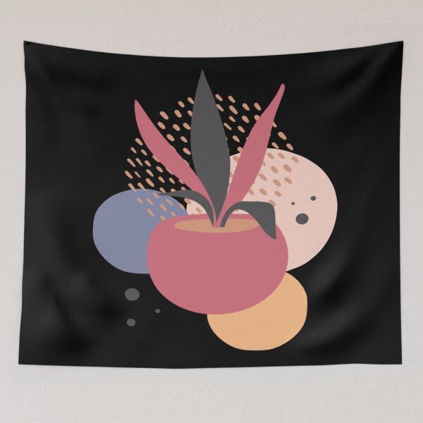 Item preview, Stylish Abstract Floral Drawing Modern Art Illustration designed and sold by Paula Helit.
