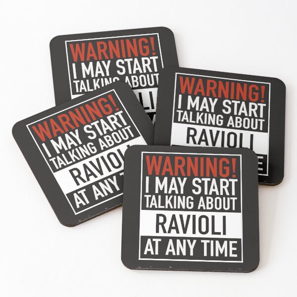 Item preview, Warning May Start Talking About Ravioli at Any Time Funny designed and sold by dbreeze10.