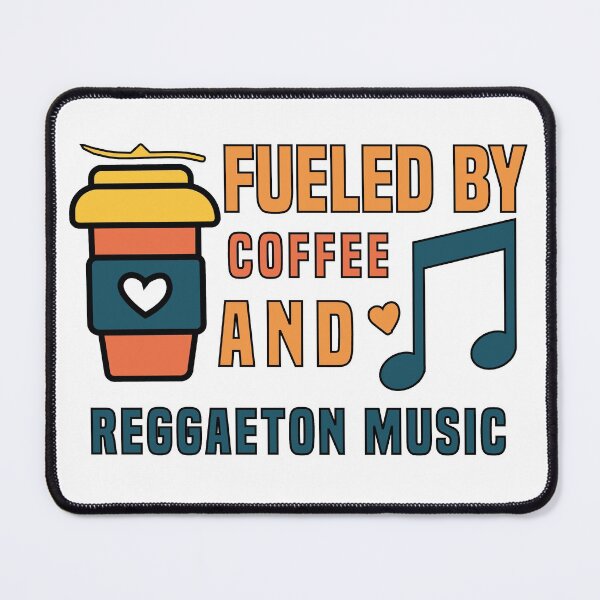 Item preview, fueled by coffee and reggaeton music designed and sold by Shorim.