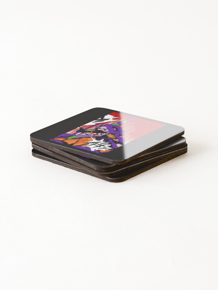 Thumbnail 4 of 5, Coasters (Set of 4), Eva 01 designed and sold by Rankeaocm.