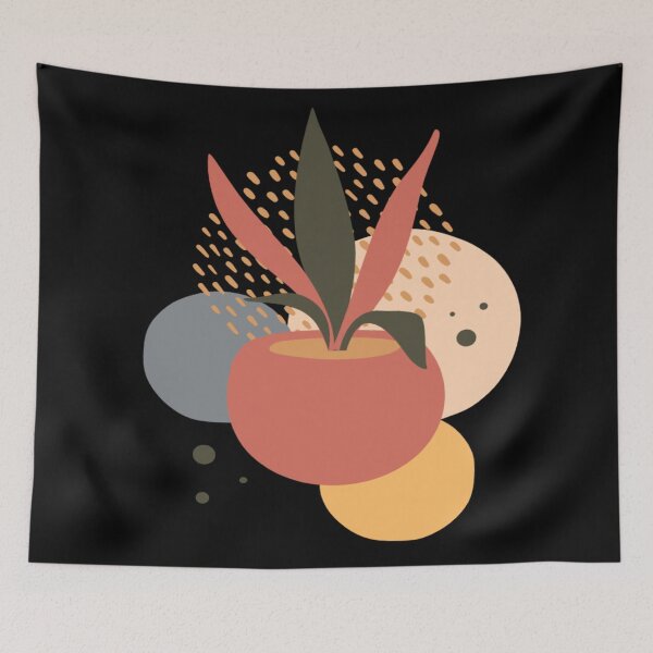 Item preview, Stylish Abstract Floral Drawing Modern Art Illustration designed and sold by Paula Helit.