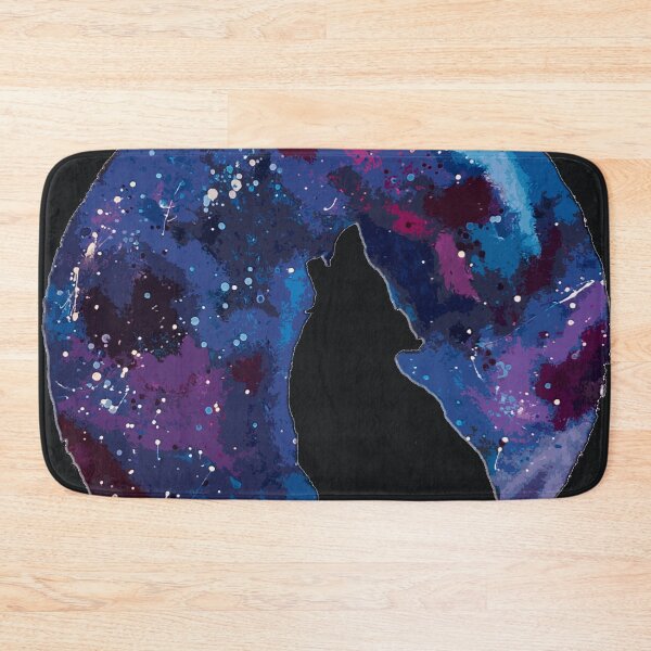 Item preview, multicolored moon with howling wolf designed and sold by GAP90.