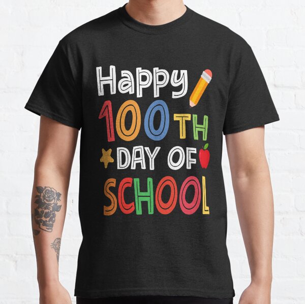 Cute Happy 100th Day Of School Classic T-Shirt