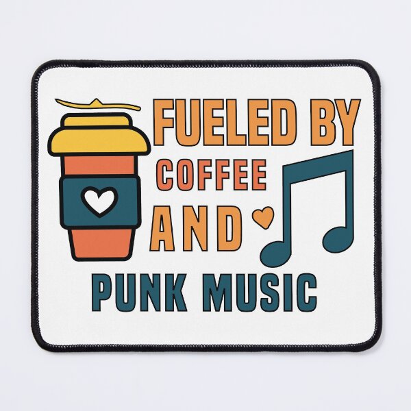 Item preview, fueled by coffee and punk music designed and sold by Shorim.