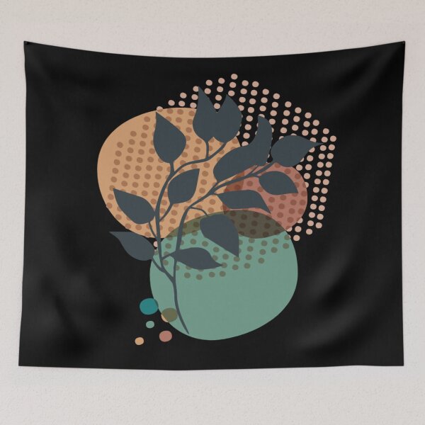 Item preview, Stylish Abstract Floral Drawing Modern Art Illustration designed and sold by Paula Helit.
