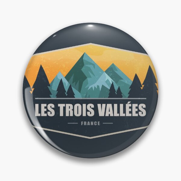 Item preview, Les Trois Vallees France Badge designed and sold by Mr. Slavchev.