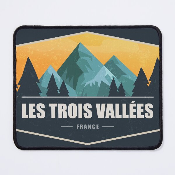 Item preview, Les Trois Vallees France Badge designed and sold by Mr. Slavchev.