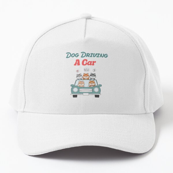 Dog Driving A Car,funny dogs,Lovers dogs,funny dog driving a car,cute  dogs driving a car,Funny Dogs Cars Baseball Cap