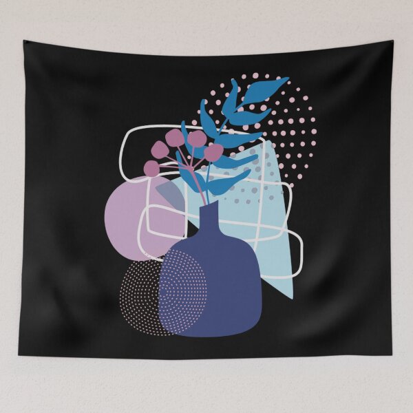 Item preview, Stylish Abstract Floral Drawing Modern Art Illustration designed and sold by Paula Helit.