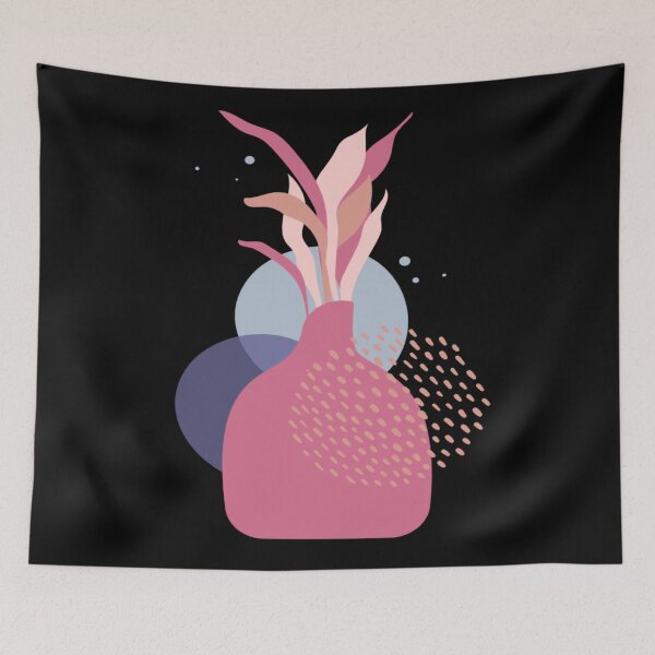 Item preview, Stylish Abstract Floral Drawing Modern Art Illustration designed and sold by Paula Helit.