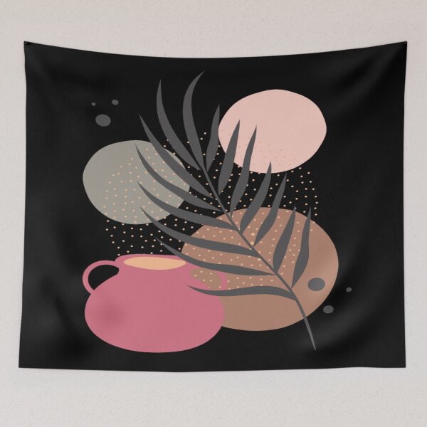 Item preview, Stylish Abstract Floral Drawing Modern Art Illustration designed and sold by Paula Helit.