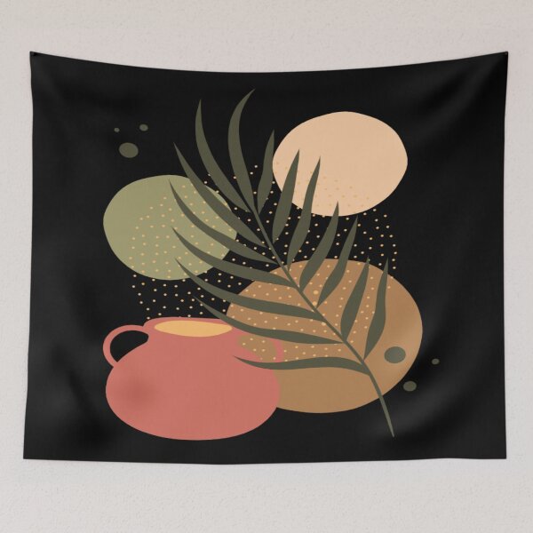 Item preview, Stylish Abstract Floral Drawing Modern Art Illustration designed and sold by Paula Helit.