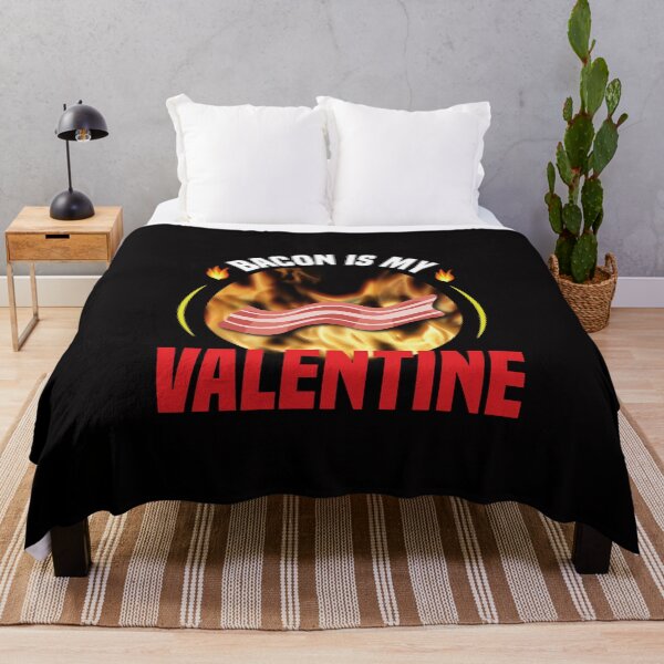 Item preview, Bacon is My Valentine, Funny Bacon Lover, valentine gift idea, Funny sayging designed and sold by ZarevioDesign.