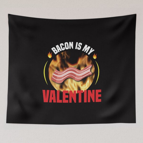 Item preview, Bacon is My Valentine, Funny Bacon Lover,  valentine gift idea, Funny sayging designed and sold by ZarevioDesign.