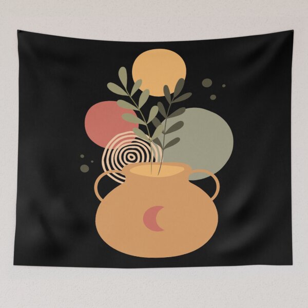 Item preview, Stylish Abstract Floral Drawing Modern Art Illustration designed and sold by Paula Helit.
