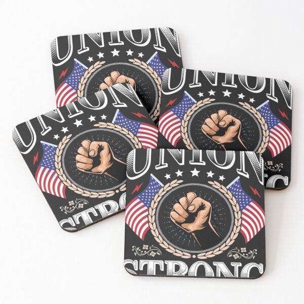 Aperçu de l'œuvre Union Strong American Flag Fête du travail créée et vendue par ebonykacyji.