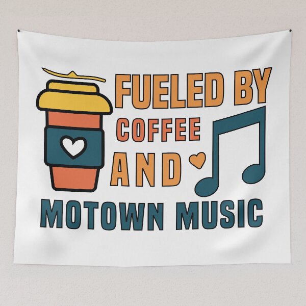 Item preview, fueled by coffee and motown music designed and sold by Shorim.