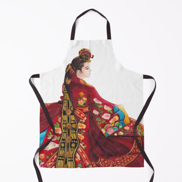 Artikelvorschau, Aquarell - traditionelle koreanische Braut entworfen und verkauft von Karolien Kenis.