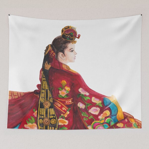 Item preview, Watercolor - Korean traditional bride  designed and sold by Karolien Kenis.