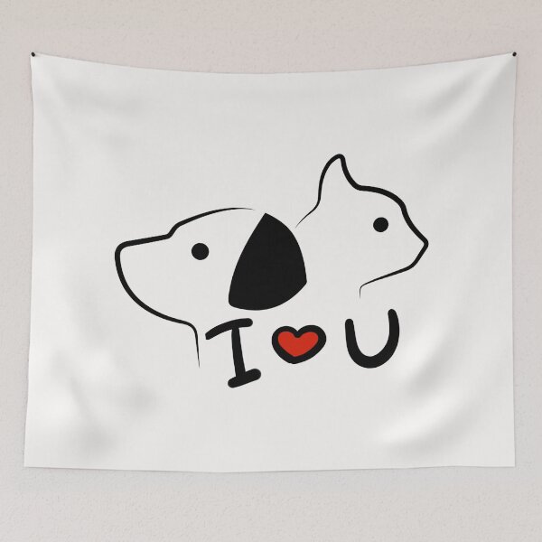 Item preview, cat and dog friendship designed and sold by Elbruz.