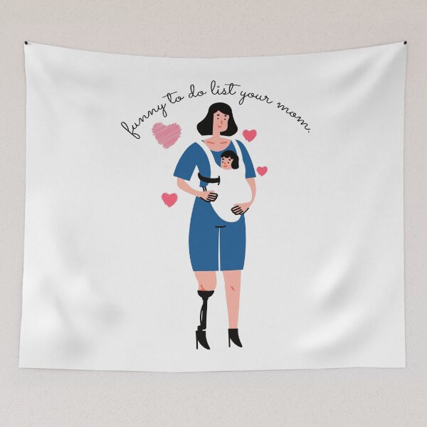 Item preview, funny to do list your mom,funny message,gift for mom designed and sold by aydidi.