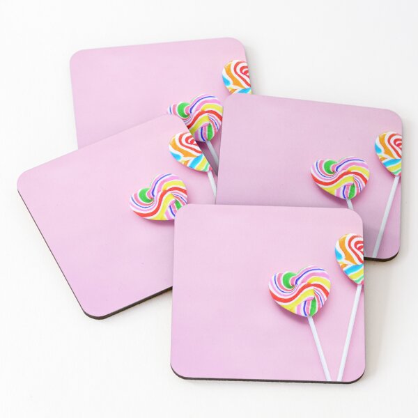 Item preview, Blush Pink Candy Heart Lollipops  designed and sold by newburyboutique.