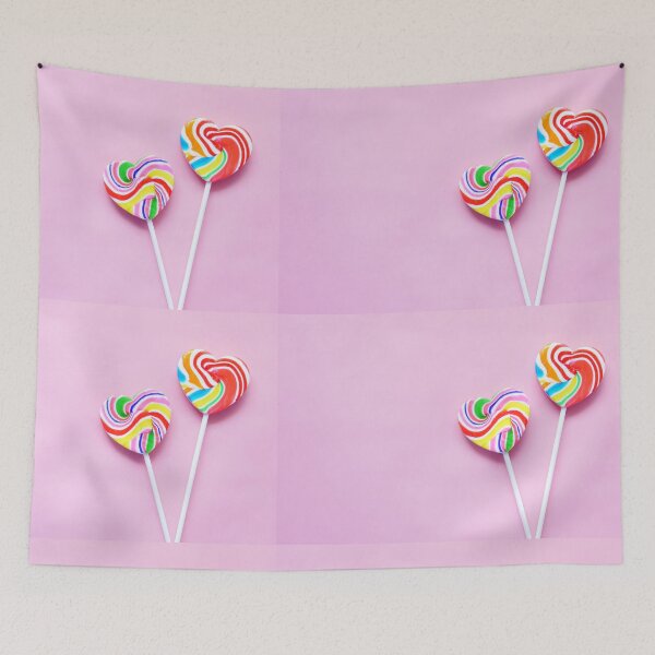 Item preview, Blush Pink Candy Heart Lollipops  designed and sold by newburyboutique.